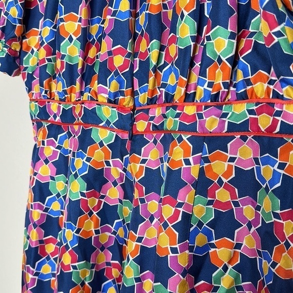 SALONI Juli-B Night Star print 100% silk jumpsuit 6 NWT - Picture 9 of 14